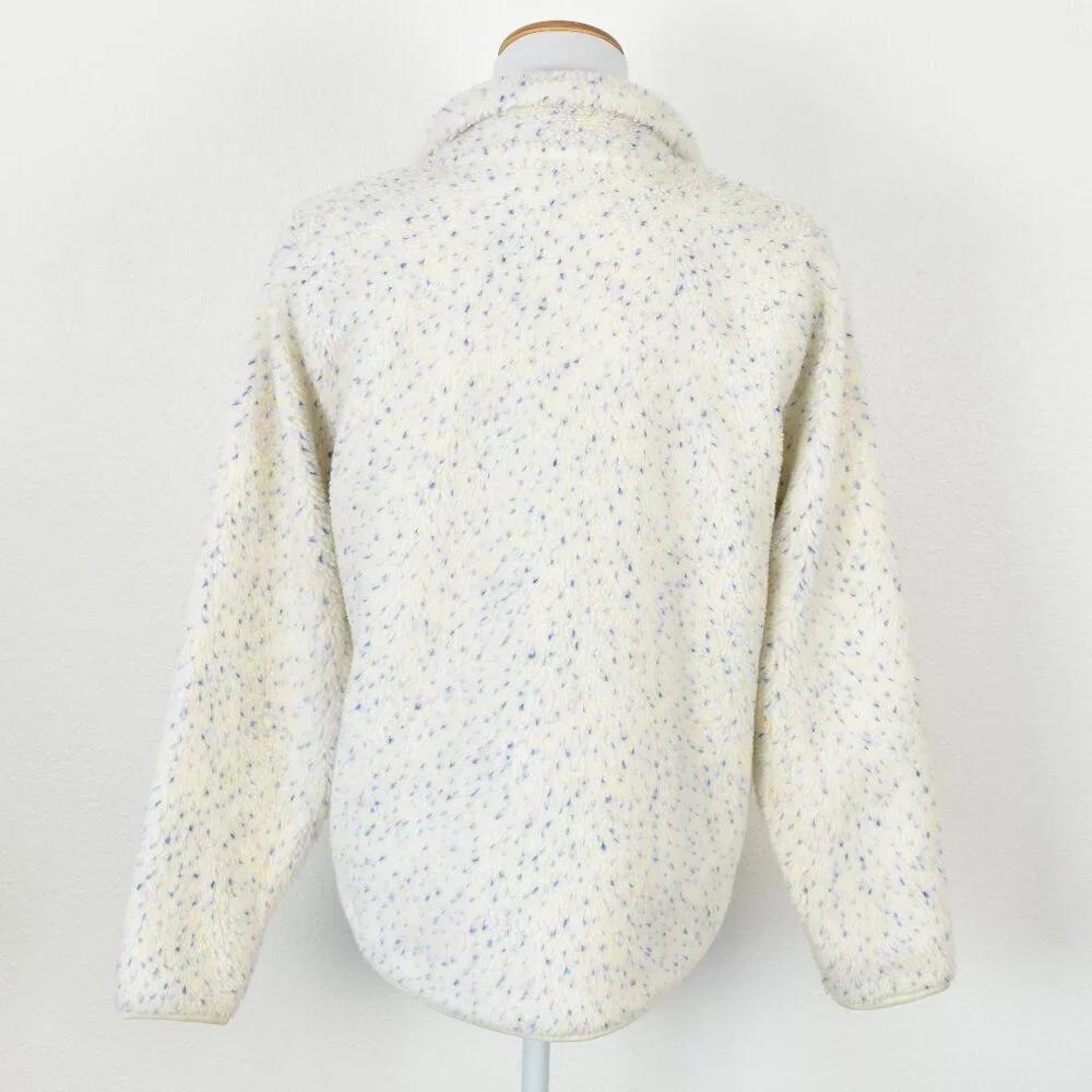 J. Crew Flecked Sherpa Fleece Zip Up Jacket NEW - S - Picture 6 of 10